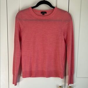 J. Crew Pink Crew Neck Sweater Lightweight Knit | XS